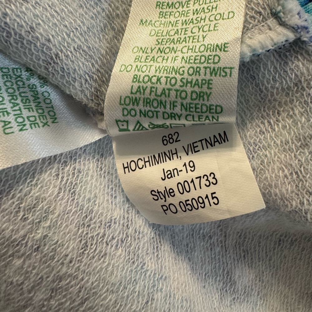 EUC LILLY PULITZER Janie Popover Light Aqua Spritz, Lace Trim; Looks New! - Picture 6 of 8